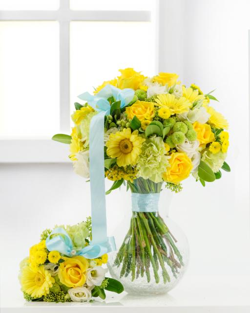 Yellow Mom & Baby Bouquet