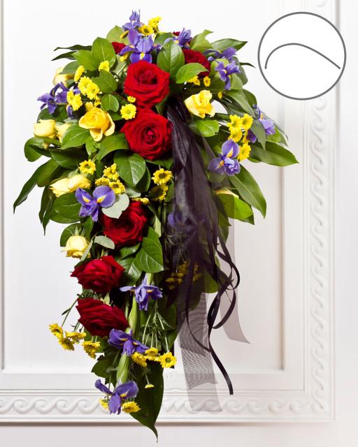 Funeral Bouquet with Ribbon