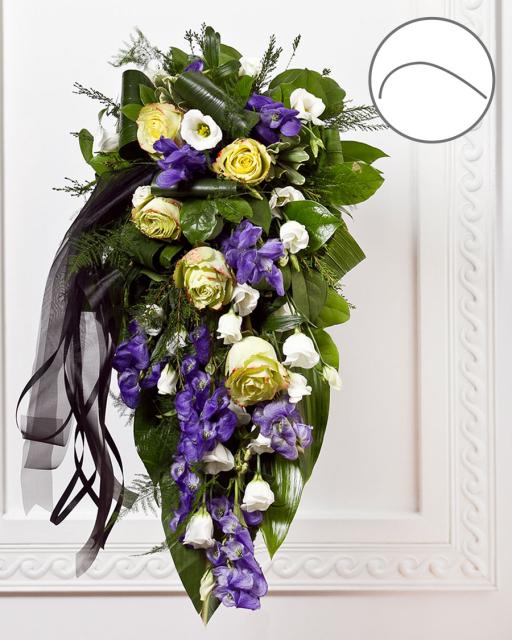 National Funeral Bouquet with Ribbon