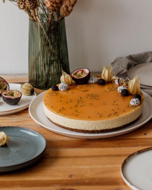 Mák-vanília-kardamon-maracuja torta
