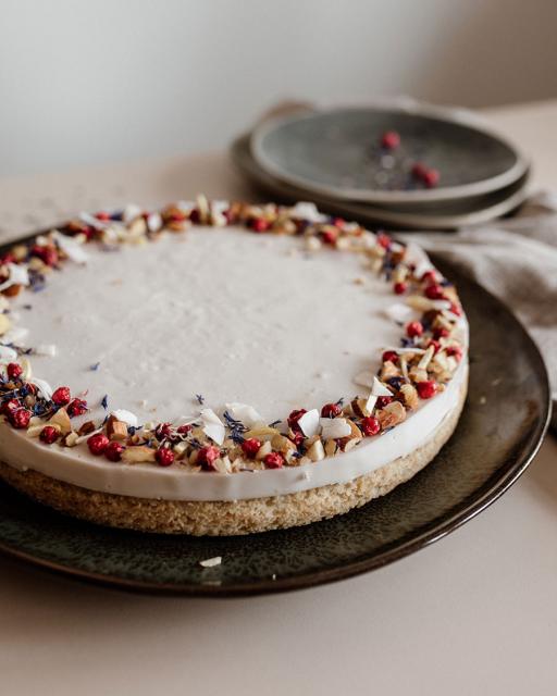 Citrom-ribizli-kókusz torta