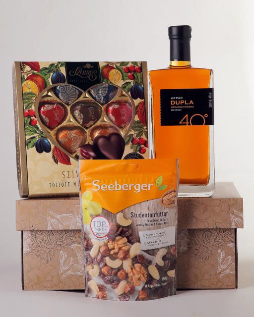 Gift box with Double Aged Plum Palinka