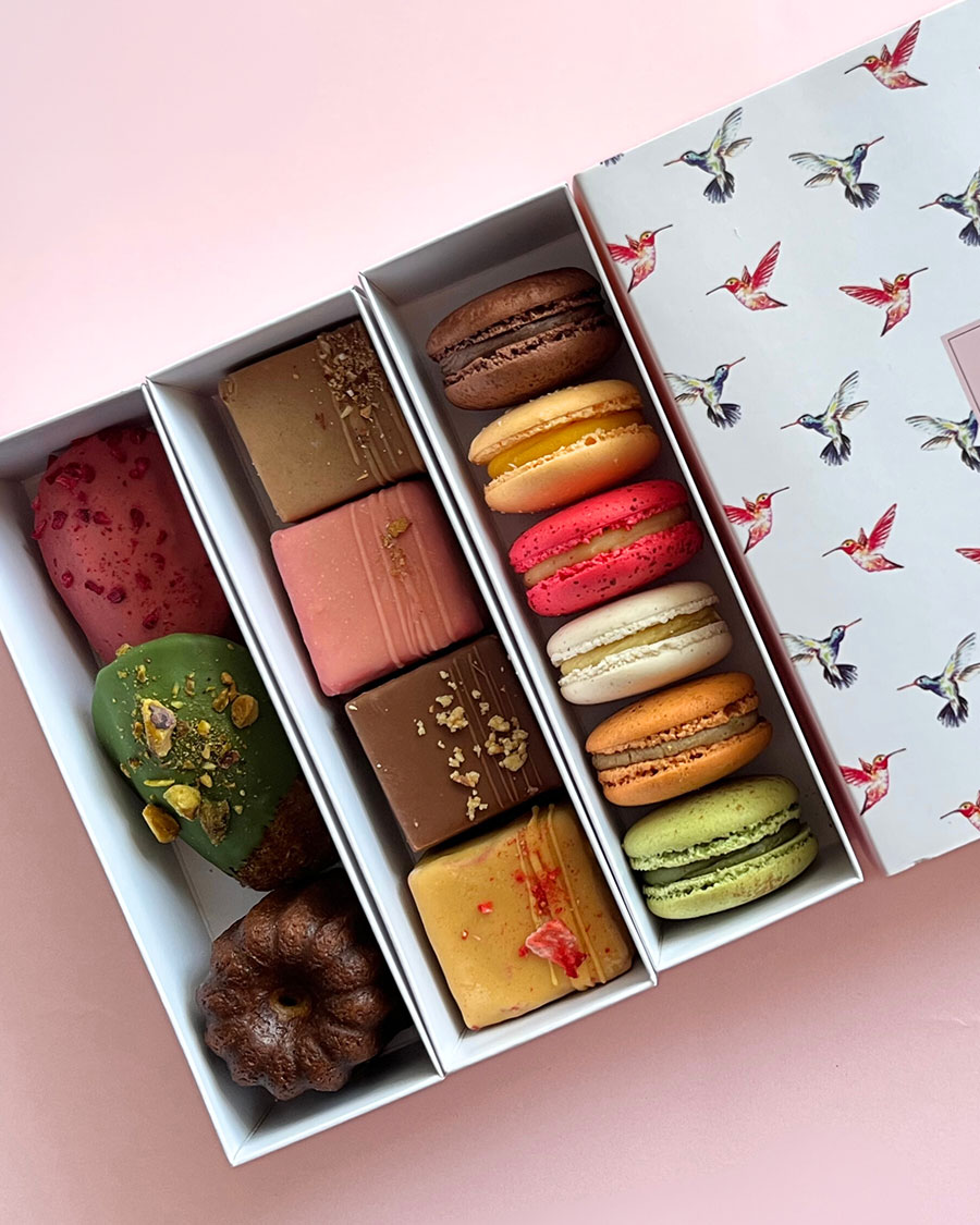 Dessert selection in gift box from Chez Dodo