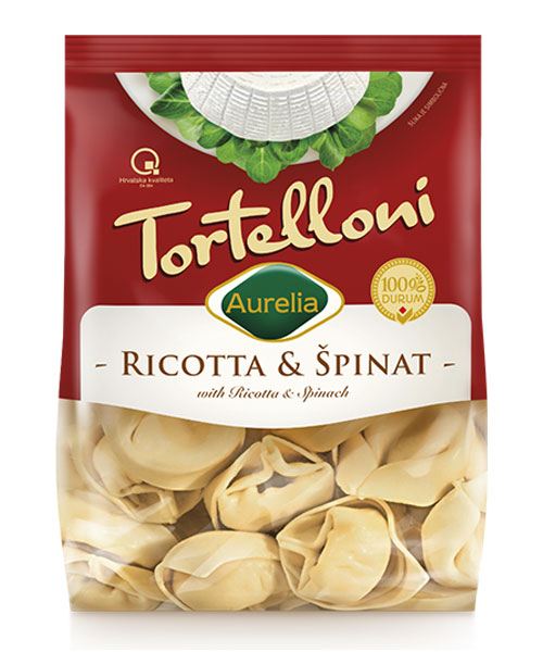 Aurelia ricottás-spenótos tortelloni (durumbúzából) 250 g