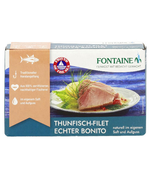 Fontaine valódi bonito tonhal sós vízben 120 g
