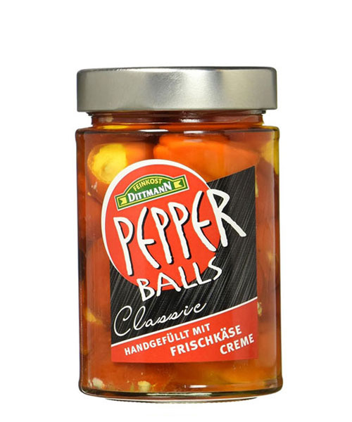 Dittmann mini pikáns-édes paprika friss sajttal töltve 290 g