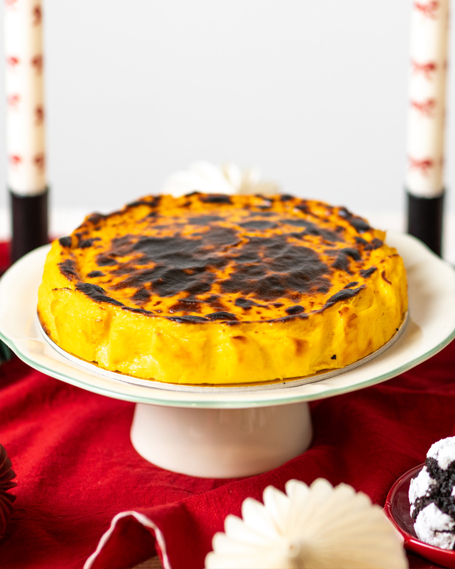 Sütőtökös baszk sajttorta (lisztmentes)