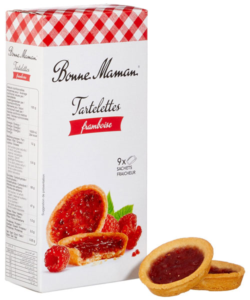 Bonne Maman Tartelettes framboise málnás torta. 135 g