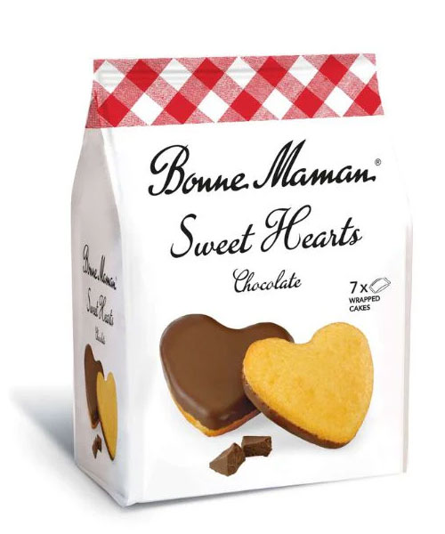 Bonne Maman tejcsokoládés szív alakú sütemény. 175 g