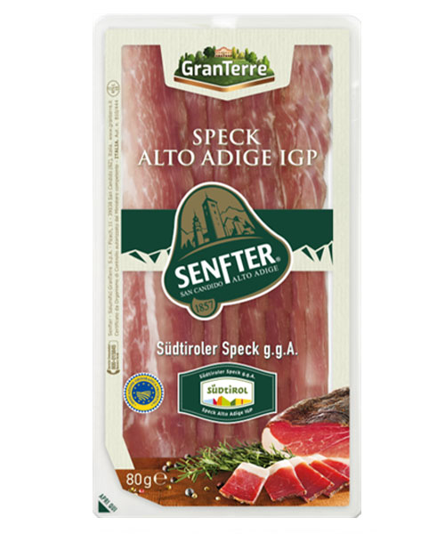 GranTerre Südtirol füstölt sonka. 80 g